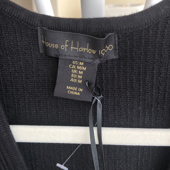 🖤NWT House Of Harlow Luxe Essential Sleeveless Top Plunged V-Neck-Women M - Picture 11 of 15